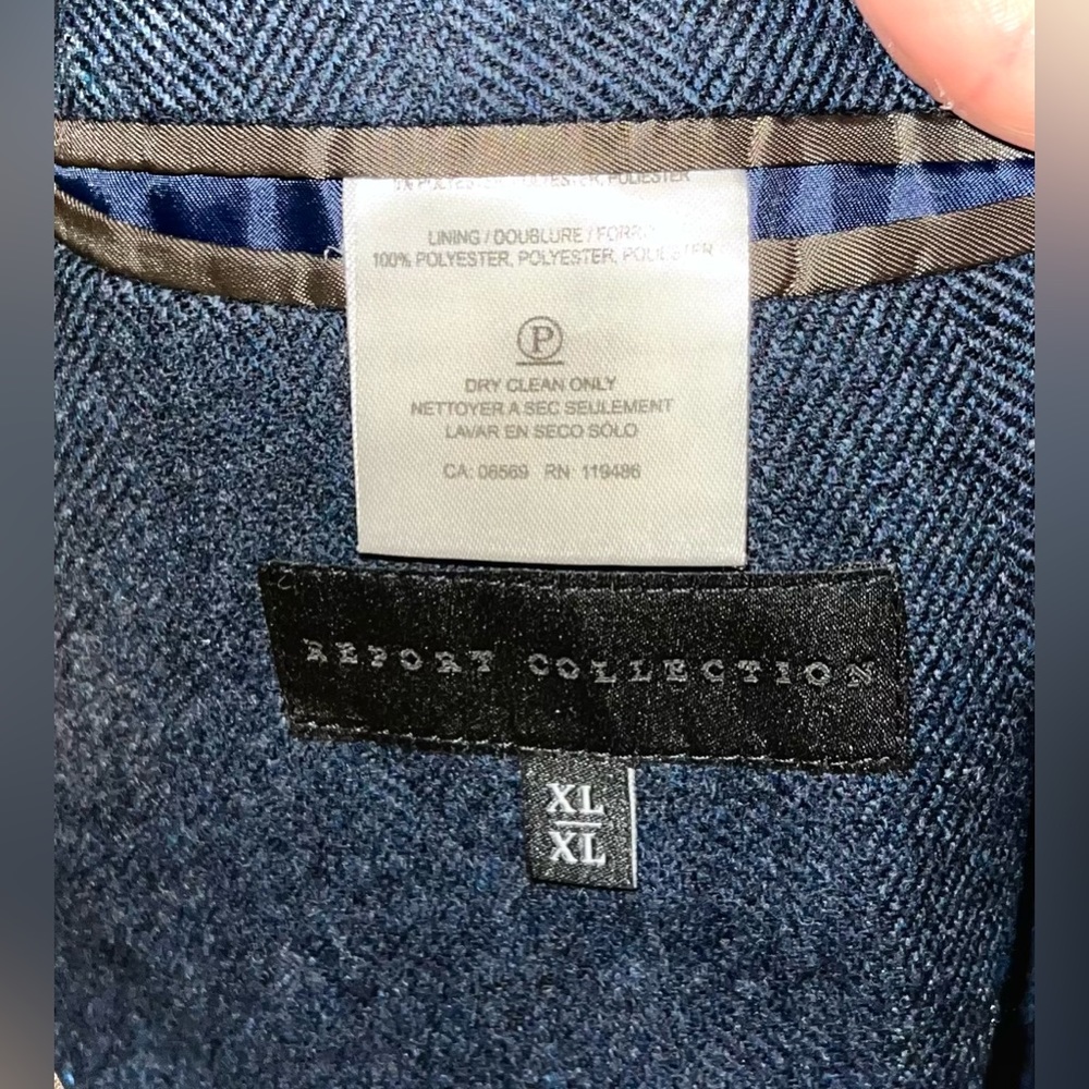 Report Collection Polyester Navy Blue Jacket XL - Picture 3 of 3